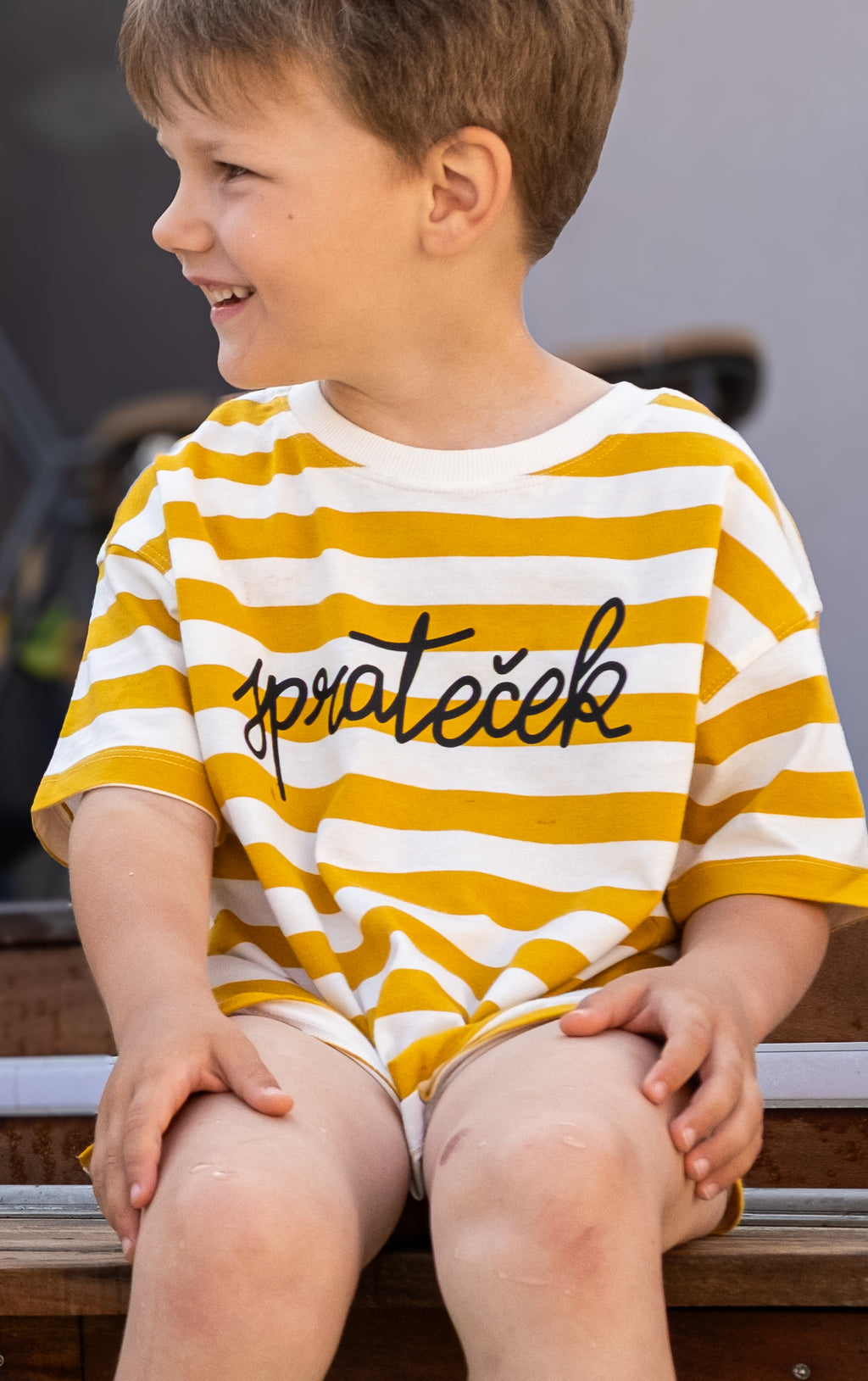 Tričko dětské pruhované Sprateček